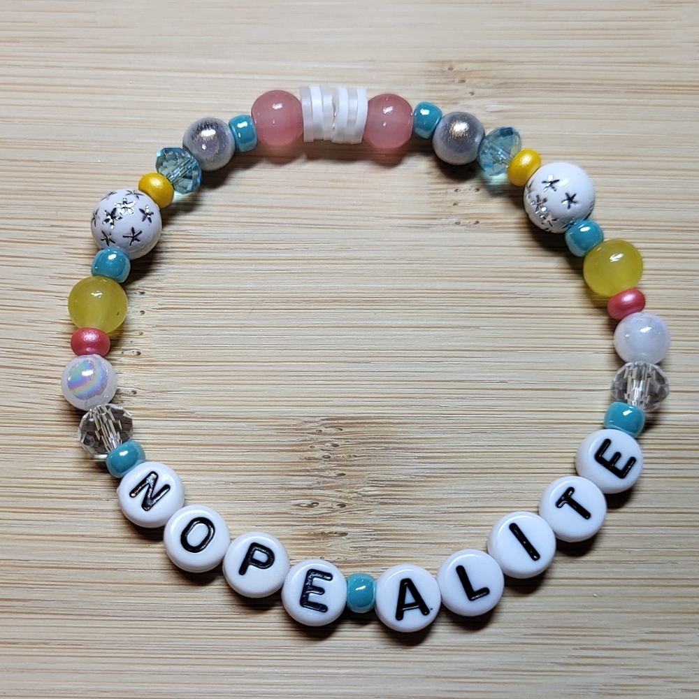 Nope-alite, Opalite- Taylor Swift Friendship Bracelet, Size 7"